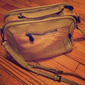 Spacious soft leather satchel